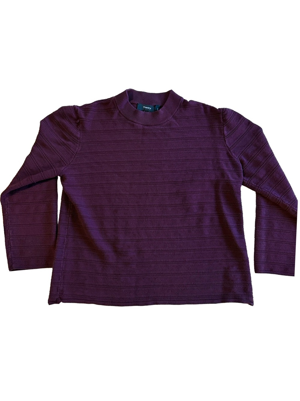 Theory Lemdora Prosecco Knit Sweater in Deep Plum size Large